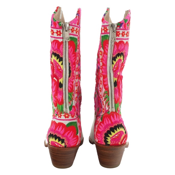 MOMO New York Selina Embroidered Western Cowboy Boots X Free People - Picture 5 of 7